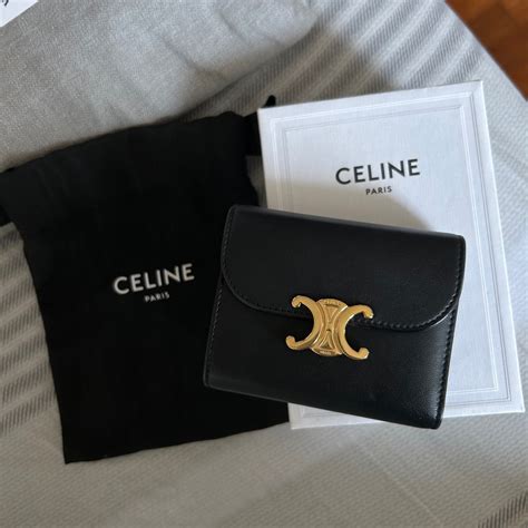 celine triomphe wallet|Celine small triomphe wallet.